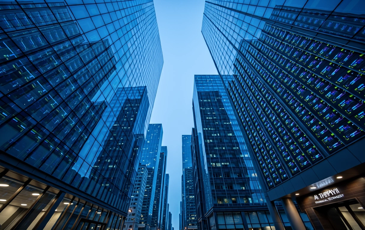 台北金融區深夜現代建築圖景